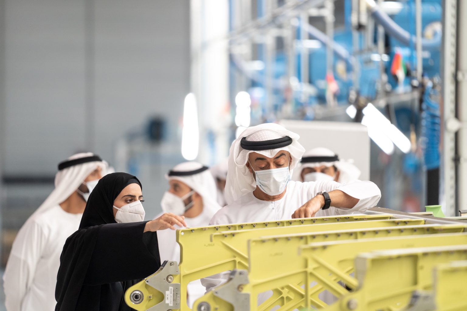 His Highness Sheikh Mohammed bin Zayed tours Strata